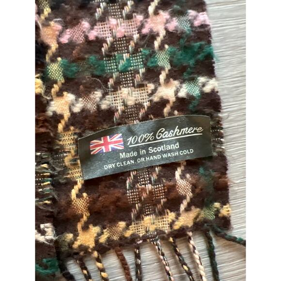 Scottish plaid scarf 100% cashmere - Picture 3 of 3